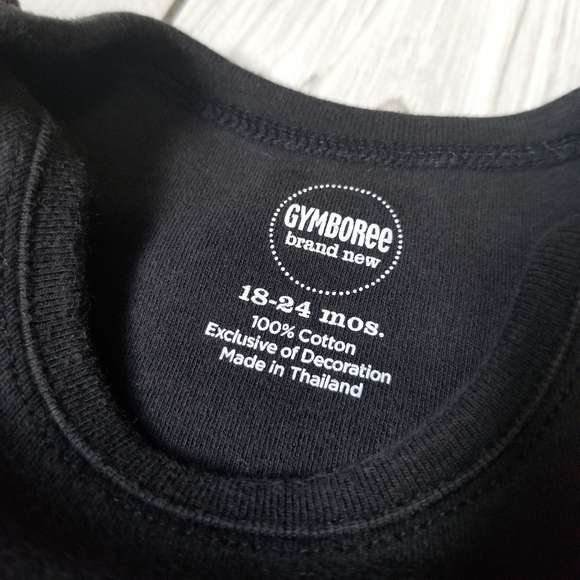 Gymboree black 100%cotton ROCK STAR onesie 18-24mo - Picture 4 of 6